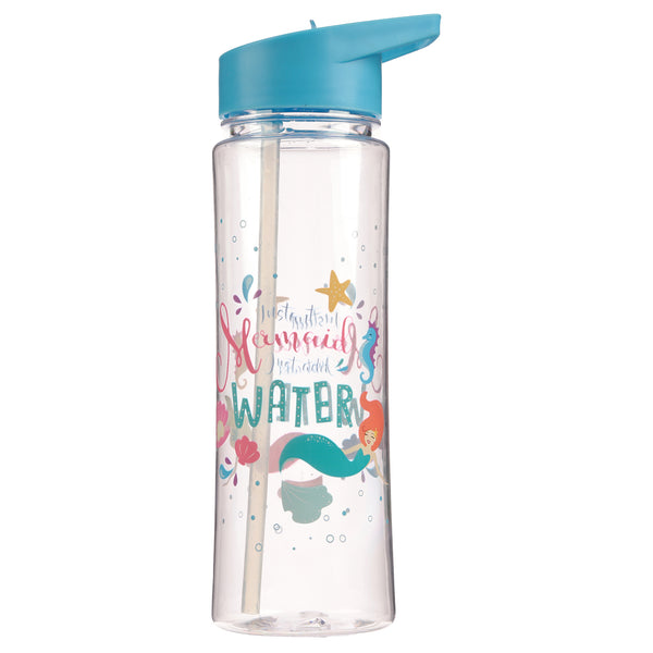 Water Bottle 500Ml - Enchanted Seas Mermaid Slogan