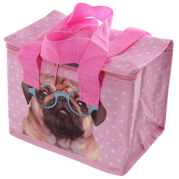 Puckator Pink Pug Lunch Box Cool Bag