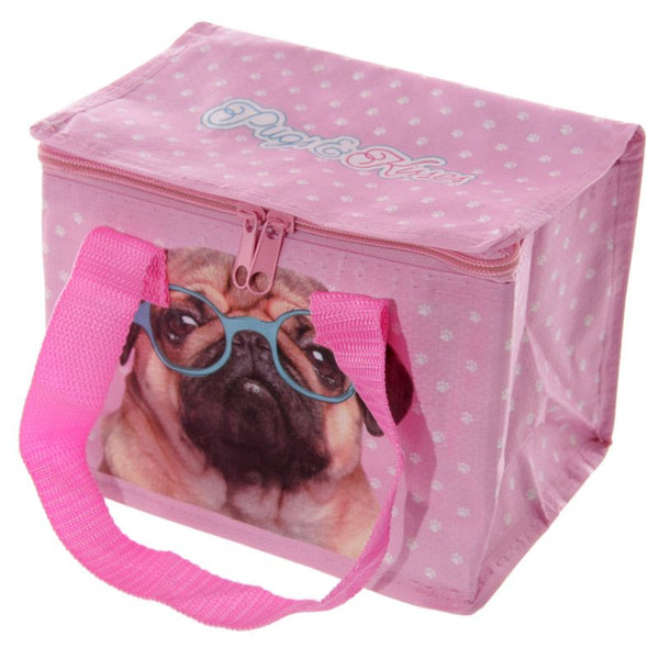 Puckator Pink Pug Lunch Box Cool Bag