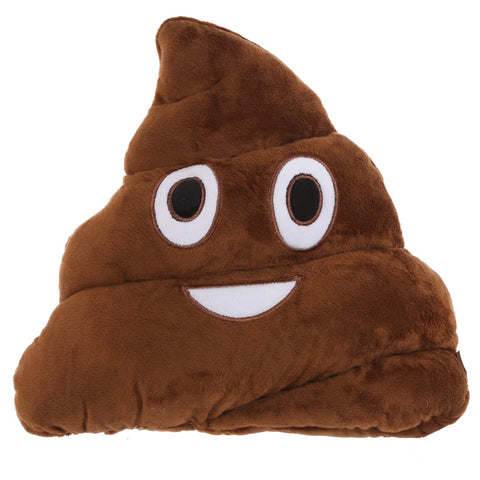 Emotive Plush Cushion - Poop