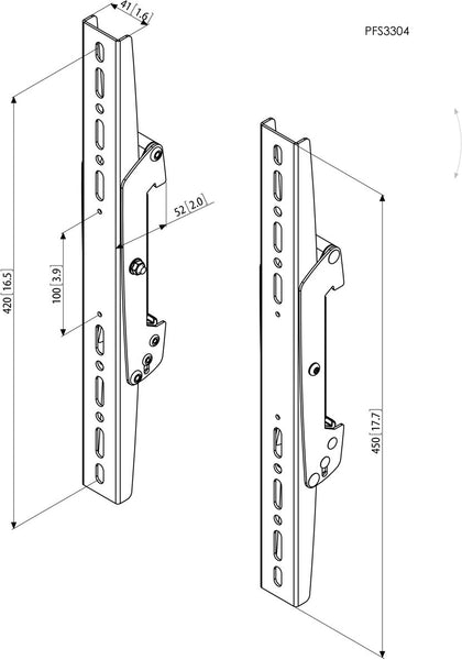 Vogel's F1844 65 "Fixed Flat Panel Floor Stand Black Flat Panel Fixed Flat Panel Floor Stand (Black, stands, 165,1 cm (65), TV, 80 kg; 100 x 100 mm)