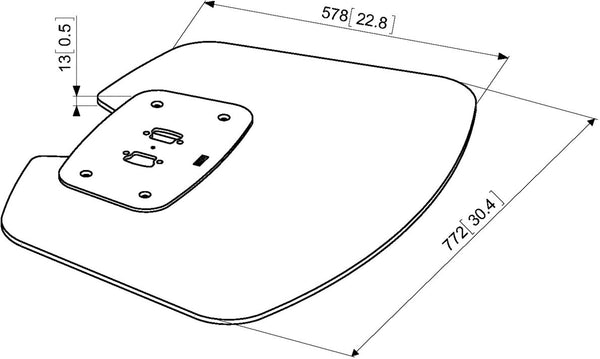 Vogel's F1844 65 "Fixed Flat Panel Floor Stand Black Flat Panel Fixed Flat Panel Floor Stand (Black, stands, 165,1 cm (65), TV, 80 kg; 100 x 100 mm)