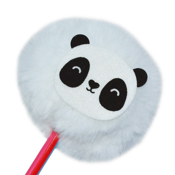 Happy Zoo Just Hanging Ballpen with Furry Animal Topper (Assorted)