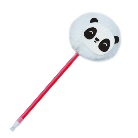 Happy Zoo Just Hanging Ballpen with Furry Animal Topper (Assorted)