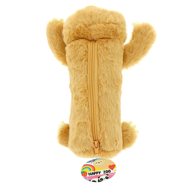 Happy Zoo Just Hanging Sloth Shaped Plush Pencil Case