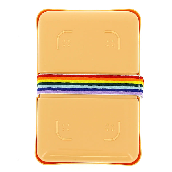 Happy Zoo Just Hanging Printed Lunch Box with Elastic Band Closure (BPA FREE)