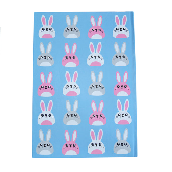 Happy Zoo Just Hanging Fluffy Bunny A5 Ruled Notebook