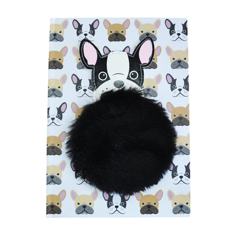 Happy Zoo Just Hanging Pug A5 Ruled Notebook