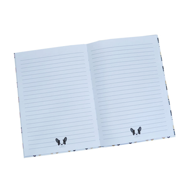 Happy Zoo Just Hanging Pug A5 Ruled Notebook