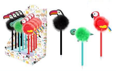 Happy Zoo In The Jungle Pom Pom Pens