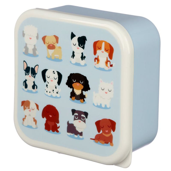 Set Of 3 Lunch Boxes - Dog Squad