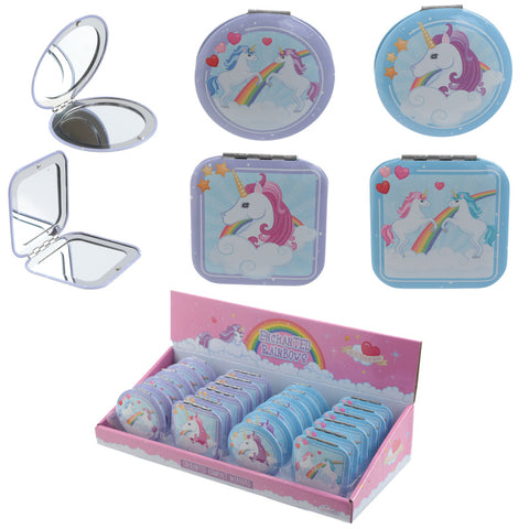 Enchanted Rainbow Unicorn Compact Mirror
