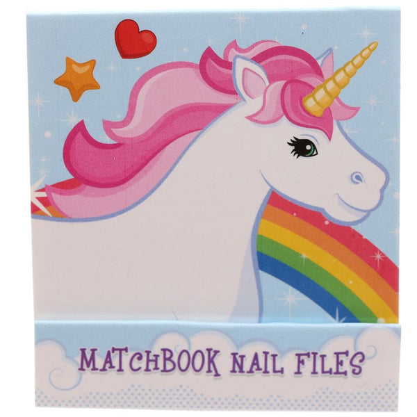 Enchanted Rainbow Unicorn Nail File Matchbook