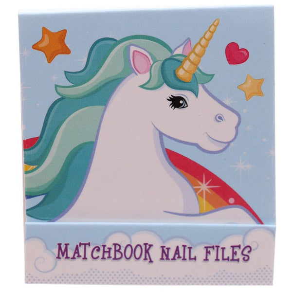 Enchanted Rainbow Unicorn Nail File Matchbook