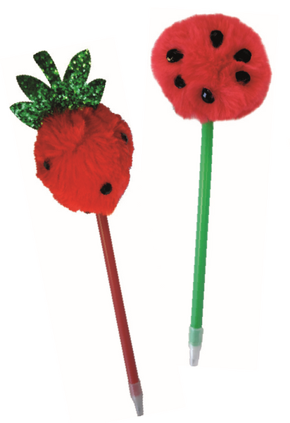 Fruit Pom Pom Pens