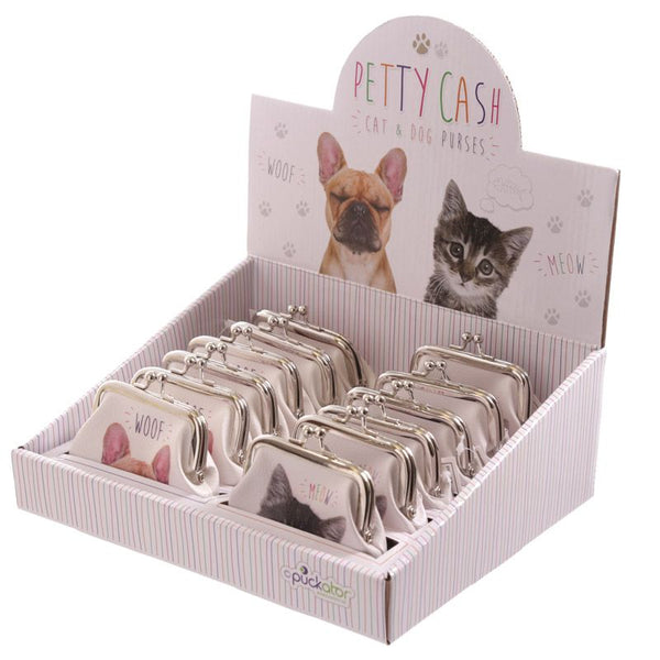 Cat and Dog MEOW WOOF Tic Tac Purse