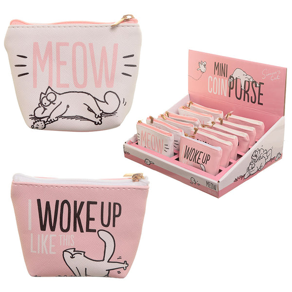 Simon's Cat Slogan PVC Purse