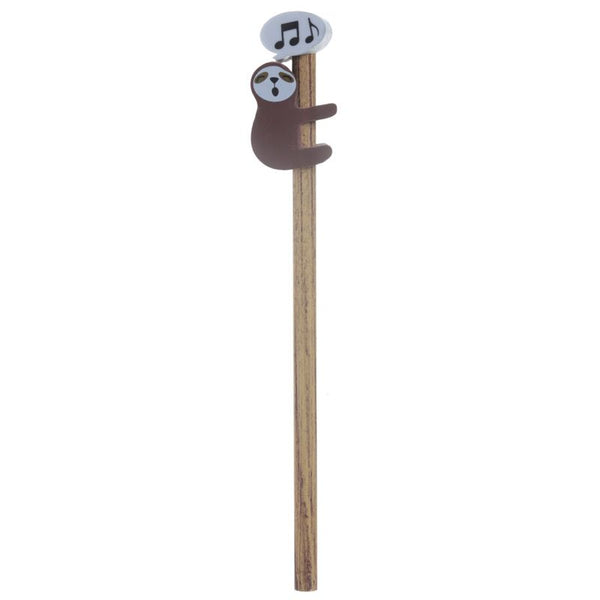 Sleepy Sloth Pencil with Eraser Topper