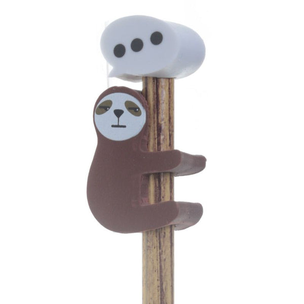 Sleepy Sloth Pencil with Eraser Topper