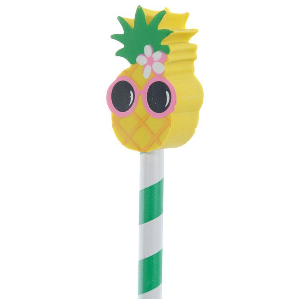 Tropical Pencils with Eraser Toppers