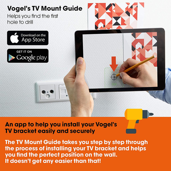 Vogel's 8395450 THIN 545 Premium TV Wall Mount, Ultra-Low Profile and Ultra-Smooth Full Motion 180° Swivel and 20° Tilt, Suitable for 40 to 65 Inch TV's, Black
