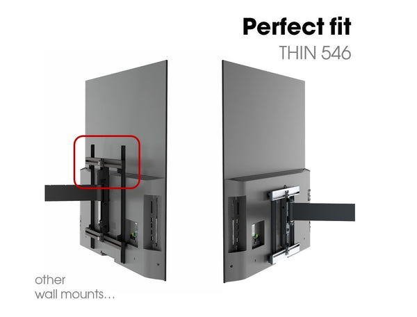 Vogel’s THIN 546 Premium OLED TV Wall Mount, Ultra-Low Profile and Ultra-Smooth Full Motion 180° Swivel, Suitable for 40 to 65 Inch OLED TV's, Black