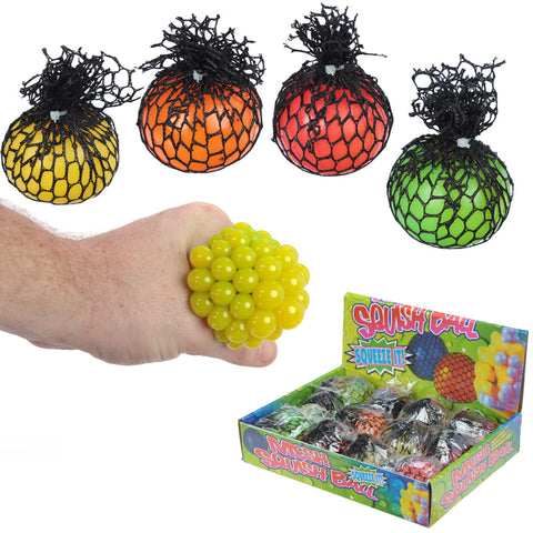 Squeezable Ball in a Net