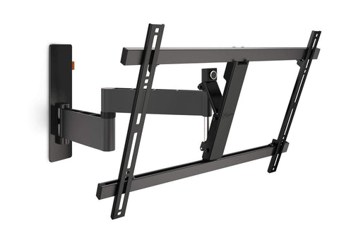 Vogel's WALL 3345 Black, TV wall mount bracket for 40 - 170cm TVs, Swivel and tilt 180o, Max 30 kg and up to VESA 600x 400