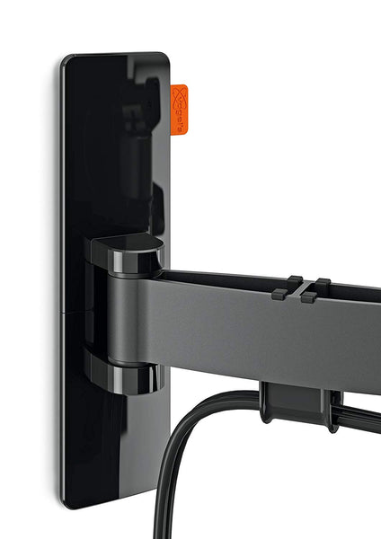 Vogel's WALL 3345 Black, TV wall mount bracket for 40 - 170cm TVs, Swivel and tilt 180o, Max 30 kg and up to VESA 600x 400