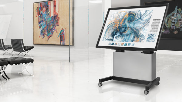 Vogel's PFTE 7111 Display trolley motorized with cabinet